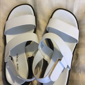 BareTraps White Sandals